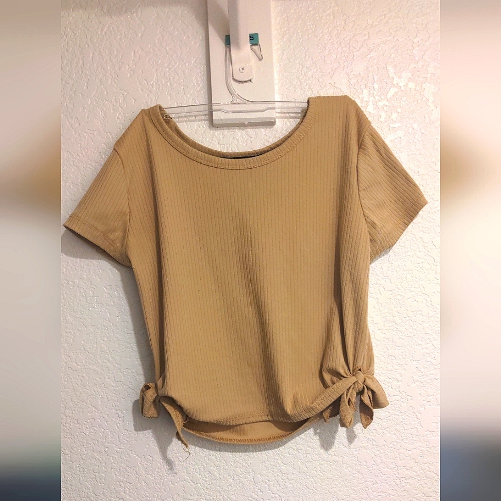 Beige Crop Top (adjustable ties on sides)